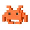 Funko POP! 8-Bit: Space Invaders – Medium Invader (Orange) AthensCon Exclusive